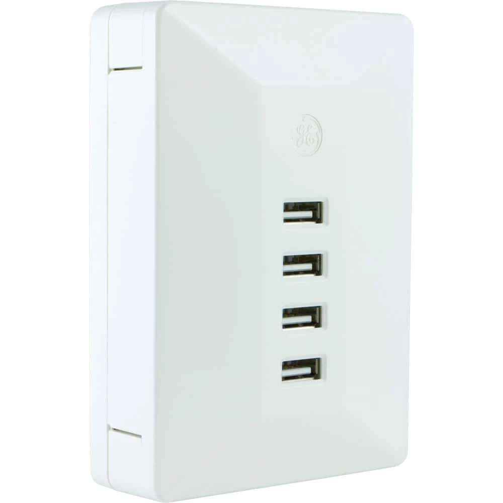 4-USB Outlet Charging Station, White by GE 2 4-USB Outlet Charging Station, White by GE - Image 2