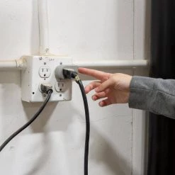 1-Outlet Grounded On/Off Power Switch Plug-In Gray by GE -Home Electronics Shop ge outlet adapters converters 45203 fa 1000