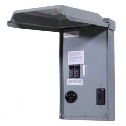 RV Panel with 30 Amp RV Receptacle and 20 Amp GFCI Receptacle by GE -Home Electronics Shop ge rv electrical panels ge1lu032ss 44 1000