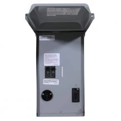 RV Panel with 30 Amp RV Receptacle and 20 Amp GFCI Receptacle by GE -Home Electronics Shop ge rv electrical panels ge1lu032ss 4f 1000