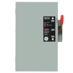 60 Amp 240-Volt Non-Fused Indoor General-Duty Double-Throw Safety Switch -Home Electronics Shop ge safety switches tc35322 40 1000