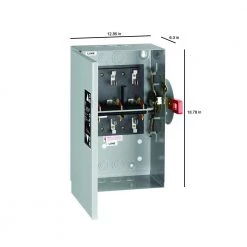 60 Amp 240-Volt Non-Fused Indoor General-Duty Double-Throw Safety Switch -Home Electronics Shop ge safety switches tc35322 76 1000