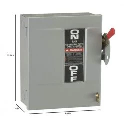 60 Amp 240-Volt Fusible Indoor General-Duty Safety Switch -Home Electronics Shop ge safety switches tg4322 76 1000