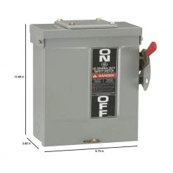 60 Amp 240-Volt Fusible Outdoor General-Duty Safety Switch -Home Electronics Shop ge safety switches tg4322r 76 1000