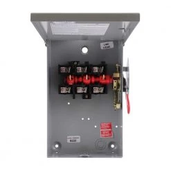 60 Amp 240-Volt Non-Fuse Outdoor General-Duty Safety Switch -Home Electronics Shop ge safety switches tgn3322r 4f 1000