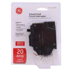 20 Amp Single Pole Ground Fault Breaker with Self-Test by GE 9 20 Amp Single Pole Ground Fault Breaker with Self-Test by GE -Home Electronics Shop ge single pole breakers thql1120gftp 44 1000