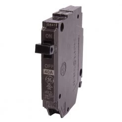 Q-Line 40 Amp 1/2 in. Single Pole Circuit Breaker by GE -Home Electronics Shop ge single pole breakers thqp140 1f 1000