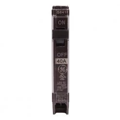 Q-Line 40 Amp 1/2 in. Single Pole Circuit Breaker by GE -Home Electronics Shop ge single pole breakers thqp140 4f 1000