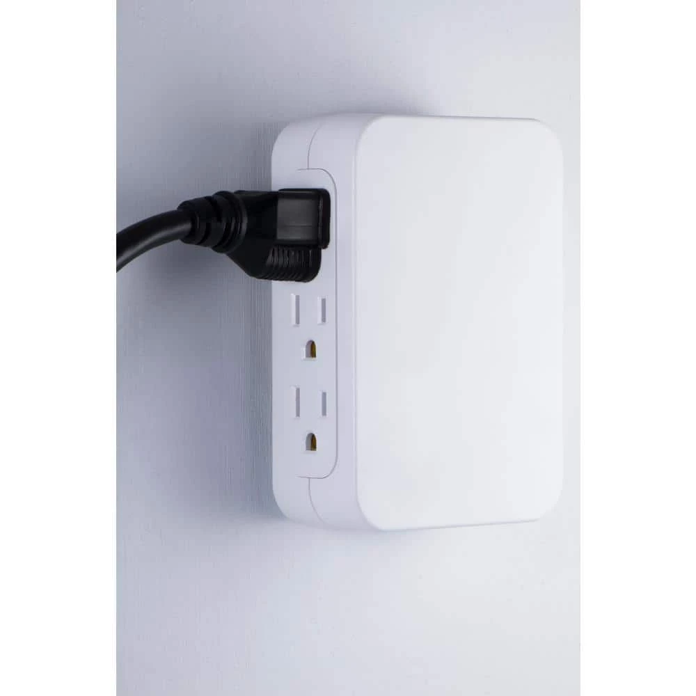 Low Profile Side-Access 6-Outlet Surge Protector 4 Low Profile Side-Access 6-Outlet Surge Protector - Image 4