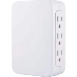 Low Profile Side-Access 6-Outlet Surge Protector 7 Low Profile Side-Access 6-Outlet Surge Protector -Home Electronics Shop ge surge protectors 10353 4f 1000