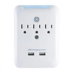 3-Outlet 2 USB Rapid Charging Port Pro Surge Protector Tap