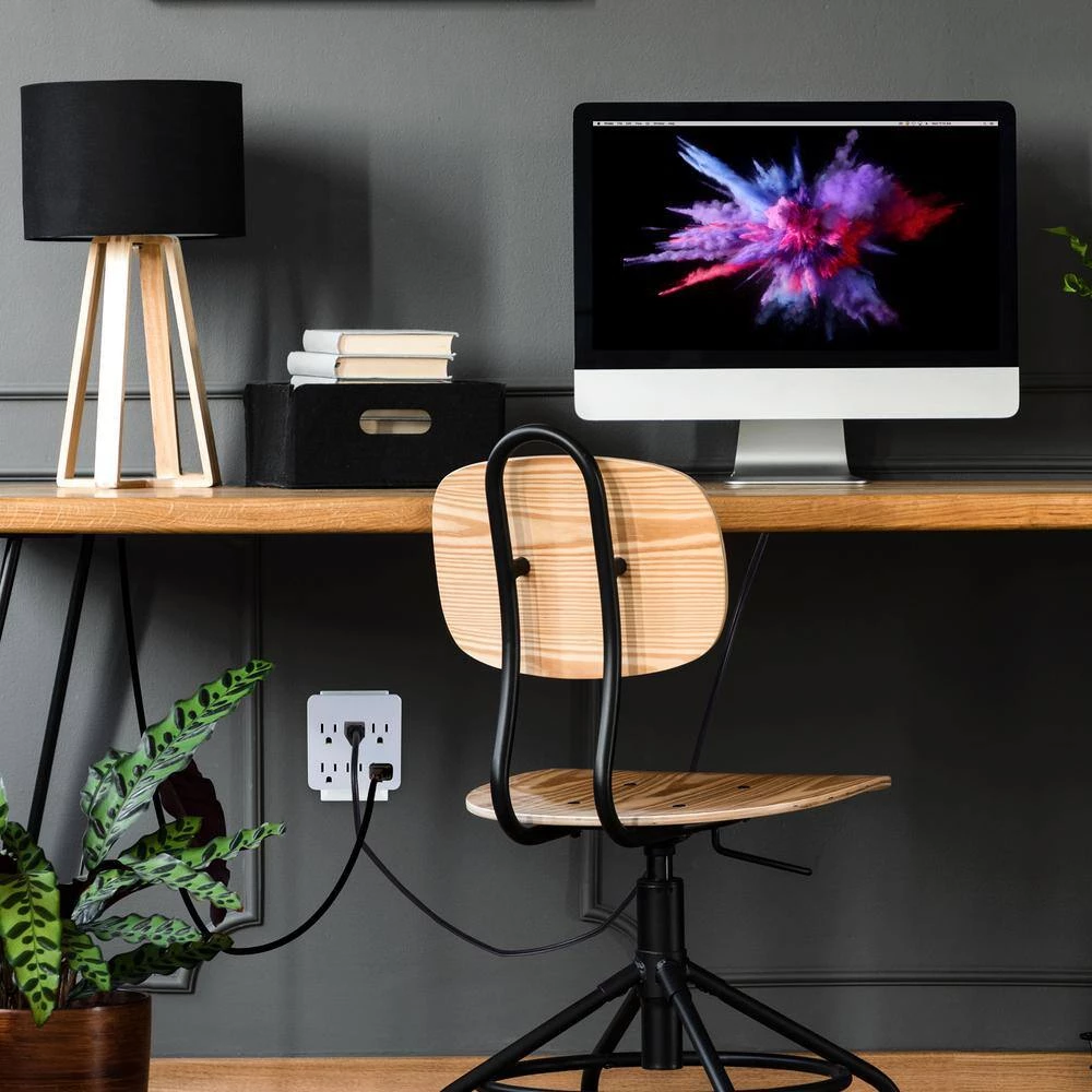 6-Outlet Pro Surge Tap, White 4 6-Outlet Pro Surge Tap, White - Image 4