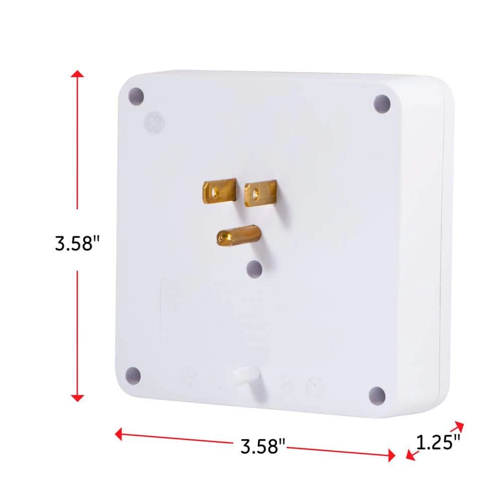 6-Outlet Pro Surge Tap, White 3 6-Outlet Pro Surge Tap, White - Image 3
