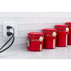 6-Outlet Surge Protector Tap with Tamper Resistant, White -Home Electronics Shop ge surge protectors 37155 44 1000