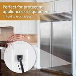 1-Outlet Surge Protector with End of Service Alarm, 1080J, White -Home Electronics Shop ge surge protectors 38124 44 1000