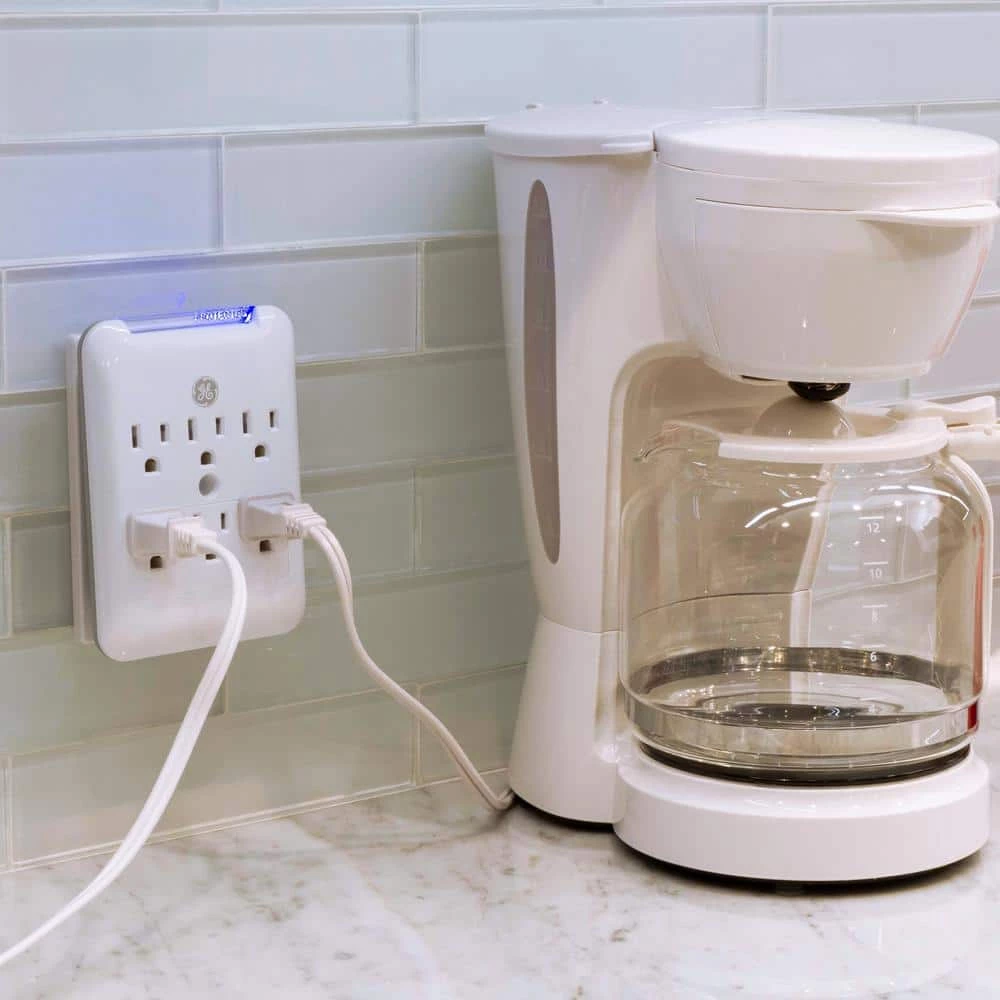 6-Outlet Pro Surge Protector Tap, White 4 6-Outlet Pro Surge Protector Tap, White - Image 4