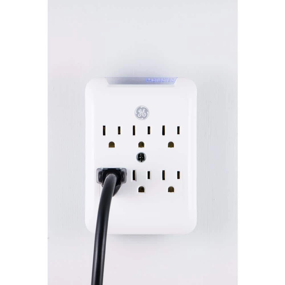 6-Outlet Pro Surge Protector Tap, White 6 6-Outlet Pro Surge Protector Tap, White - Image 6