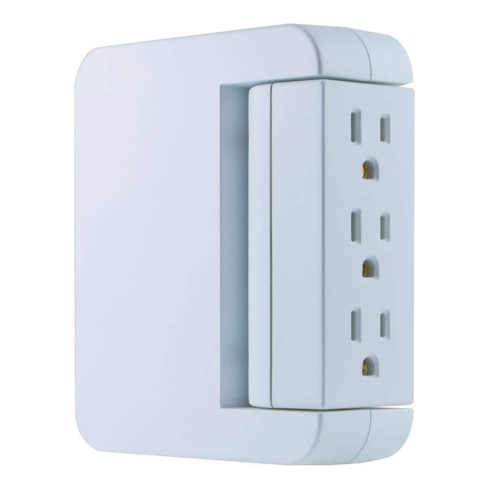 5-Outlet 2 USB Swivel Side-Access Surge Protector Tap 3 5-Outlet 2 USB Swivel Side-Access Surge Protector Tap - Image 3