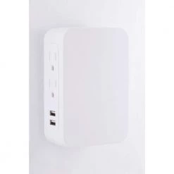 5-Outlet 860-Joules 2-Port USB Side-Access Surge Protector Tap, White 8 5-Outlet 860-Joules 2-Port USB Side-Access Surge Protector Tap, White -Home Electronics Shop ge surge protectors 39670 4f 1000