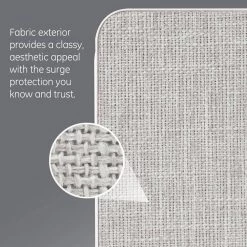 6-Outlet Side Access Surge Protector Wall Tap with Fabric Cover 9 6-Outlet Side Access Surge Protector Wall Tap with Fabric Cover -Home Electronics Shop ge surge protectors 43435 4f 1000