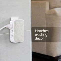 6-Outlet Side Access Surge Protector Wall Tap with Fabric Cover 13 6-Outlet Side Access Surge Protector Wall Tap with Fabric Cover -Home Electronics Shop ge surge protectors 43435 76 1000