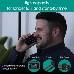 3.6-Volt 800mAh Ni-MH Cordless Phone Battery by GE -Home Electronics Shop ge telephone accessories 76402 4f 1000