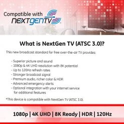 Quadcore Outdoor HDTV Antenna, Long-Range, VHF UHF 1080P 4K -Home Electronics Shop ge tv antennas 48896 fa 1000