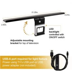 Indoor HDTV LED Antenna with Color-changing Lighting, 45-Mile Range, VHF UHF 1080P 4K Ready -Home Electronics Shop ge tv antennas 57284 fa 1000