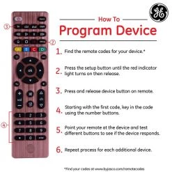 4-Device Universal TV Remote Control in Rose by GE -Home Electronics Shop ge universal remotes 32934 44 1000