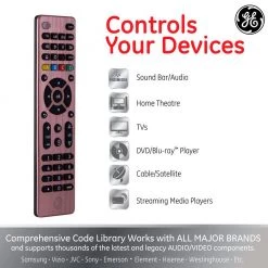 4-Device Universal TV Remote Control in Rose by GE -Home Electronics Shop ge universal remotes 32934 4f 1000