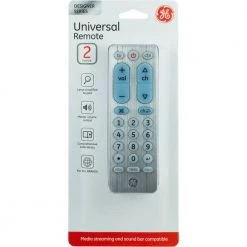 2-Device Big Button Universal TV Remote Control in Silver by GE -Home Electronics Shop ge universal remotes 33701 fa 1000