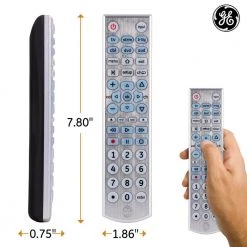 6-Device Backlit Big Button Universal TV Remote Control in Silver by GE 10 6-Device Backlit Big Button Universal TV Remote Control in Silver by GE -Home Electronics Shop ge universal remotes 33712999 1f 1000