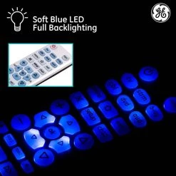 6-Device Backlit Big Button Universal TV Remote Control in Silver by GE 11 6-Device Backlit Big Button Universal TV Remote Control in Silver by GE -Home Electronics Shop ge universal remotes 33712999 44 1000