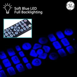 4-Device Backlit Big Button Universal TV Remote Control in Black by GE 12 4-Device Backlit Big Button Universal TV Remote Control in Black by GE -Home Electronics Shop ge universal remotes 34455 1f 1000