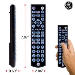 4-Device Backlit Big Button Universal TV Remote Control in Black by GE 13 4-Device Backlit Big Button Universal TV Remote Control in Black by GE -Home Electronics Shop ge universal remotes 34455 44 1000