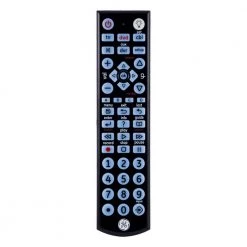 4-Device Backlit Big Button Universal TV Remote Control in Black by GE