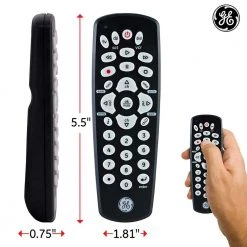 3-Device Universal TV Remote Control in Black by GE -Home Electronics Shop ge universal remotes 34456 1f 1000