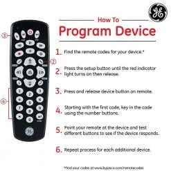 3-Device Universal TV Remote Control in Black by GE -Home Electronics Shop ge universal remotes 34456 44 1000