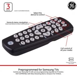 3-Device Universal TV Remote Control in Black by GE -Home Electronics Shop ge universal remotes 34456 4f 1000