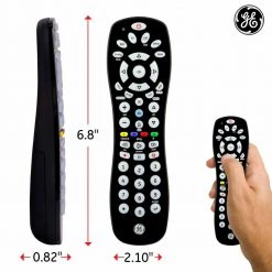 6-Device Universal TV Remote Control in Black by GE 9 6-Device Universal TV Remote Control in Black by GE -Home Electronics Shop ge universal remotes 34459 1f 1000