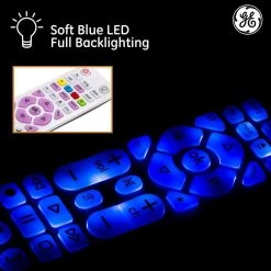 6-Device Backlit Universal TV Remote Control in Silver by GE -Home Electronics Shop ge universal remotes 37038 1f 1000