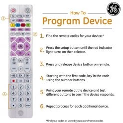 6-Device Backlit Universal TV Remote Control in Silver by GE -Home Electronics Shop ge universal remotes 37038 fa 1000