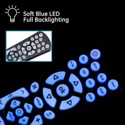 8-Device Backlit Universal TV Remote Control in Black by GE -Home Electronics Shop ge universal remotes 41567 fa 1000