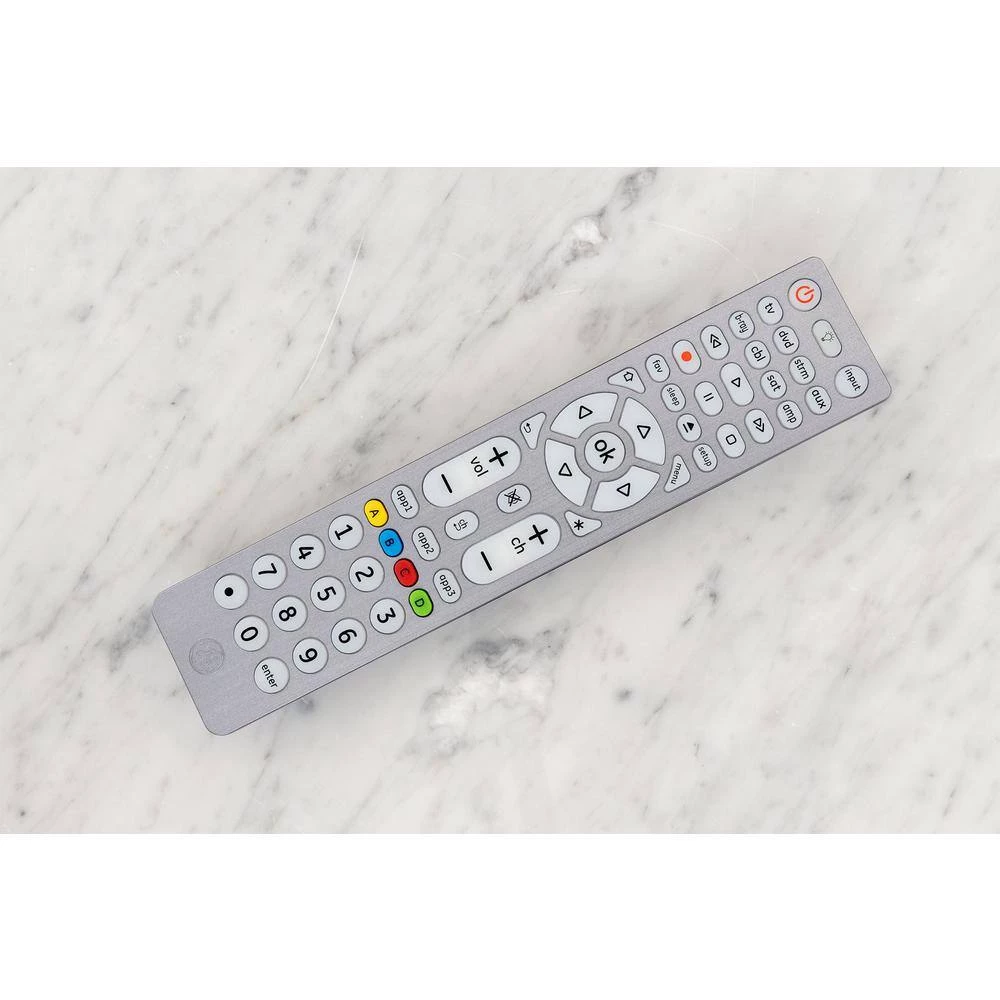 8-Device Universal Remote Control, Streaming in Brushed Silver by GE 4 8-Device Universal Remote Control, Streaming in Brushed Silver by GE - Image 4