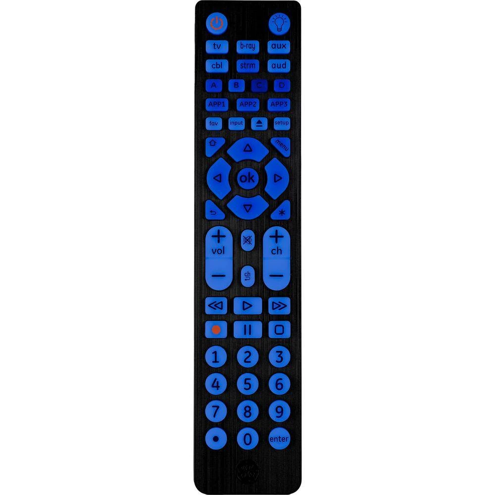 8-Device Universal Remote Control, Streaming in Brushed Silver by GE 3 8-Device Universal Remote Control, Streaming in Brushed Silver by GE - Image 3