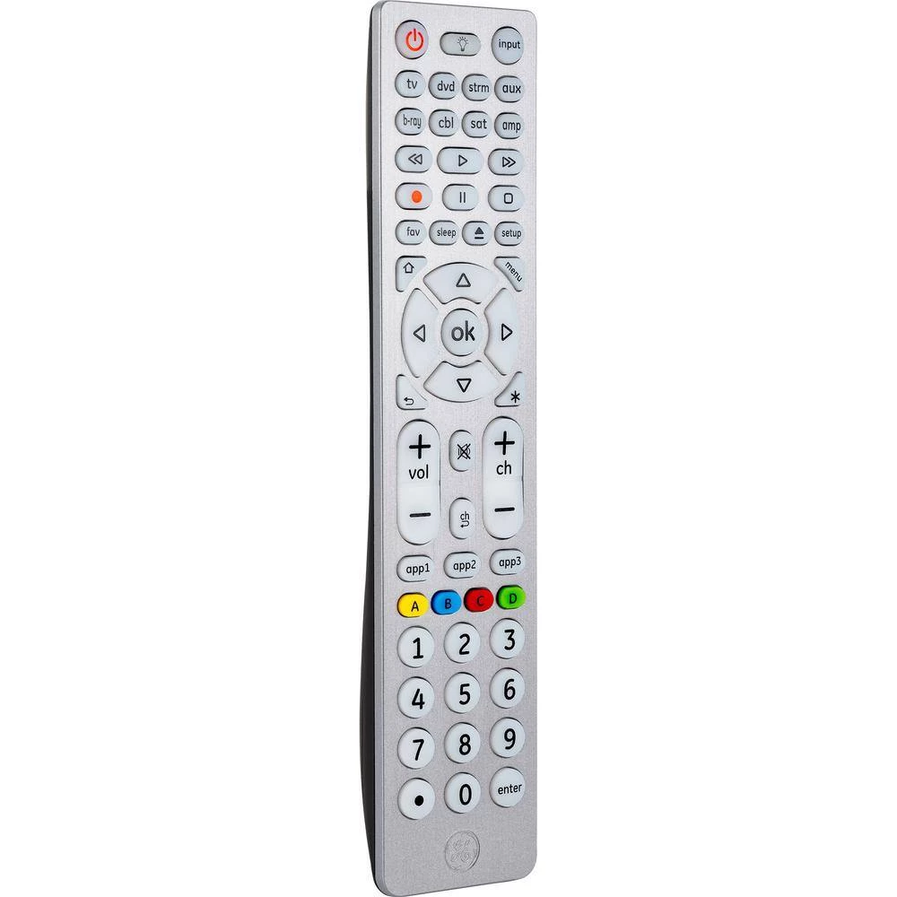 8-Device Universal Remote Control, Streaming in Brushed Silver by GE 2 8-Device Universal Remote Control, Streaming in Brushed Silver by GE - Image 2