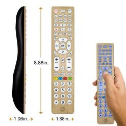 8-Device Universal Remote Control, Streaming in Brushed Gold by GE -Home Electronics Shop ge universal remotes 47509 1f 1000