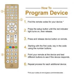 8-Device Universal Remote Control, Streaming in Brushed Gold by GE -Home Electronics Shop ge universal remotes 47509 fa 1000