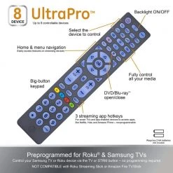 8-Device Universal Remote Control, Streaming in Brushed Graphite by GE -Home Electronics Shop ge universal remotes 47510 4f 1000