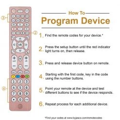 8-Device Backlit Universal TV Remote Control in Brushed Rose Gold by GE -Home Electronics Shop ge universal remotes 47511 fa 1000